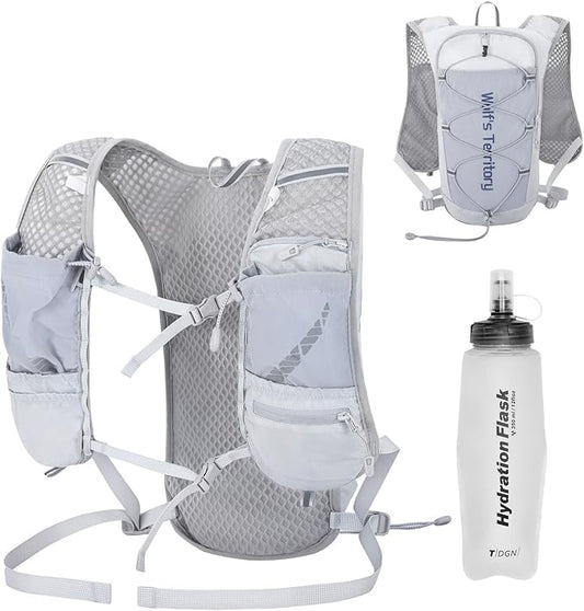 Azarxis Hiking Hydration Pack 5L Running Backpack Daypack Vest with 2L Water Bladder for Women Men Cycling Biking Trail Race