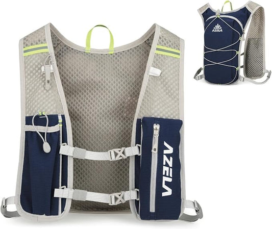 YAPJEB Lightweight Hydration Pack Backpack Vest, Optional 1.5L 2L BPA Free Water Bladder - Leakproof Breathable for Men Women Running Hiking Cycling Marathon