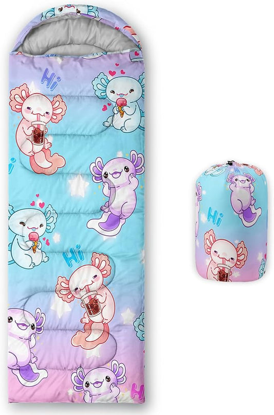 QOOMO Camping Sleeping Bags,3 Season Warm & Cool Weather,Lightweight,Waterproof Sleeping Bags for Adults & Kids,Traveling,and Outdoors,Camping Gear Equipment