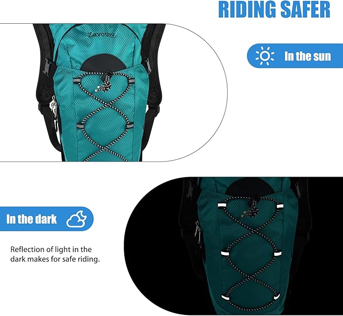 Zavothy Hydration Backpack with 2L Hydration Bladder Water Backpack for Hiking Hydration Pack for Running Cycling Hiking