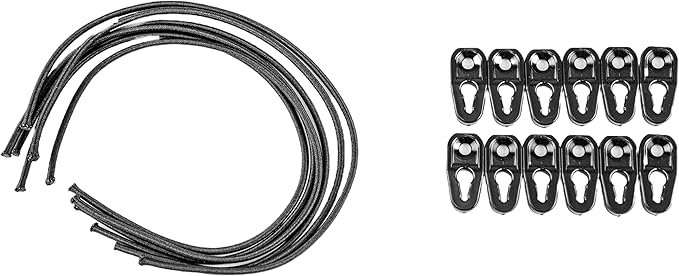 YakAttack KnotLoc Bungee Divider Kit | 6-Pack for BlackPak Pro Kayak Crate | Adjustable Tackle Box Storage System with Stainless Hardware | Fits All BlackPak Pro Sizes | Made in USA