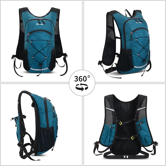 BiYiYun 15L Small Hiking Backpack Lightweight Hydration Backpack for Men Women, Warterproof Hiking Daypack for Travel Cycling