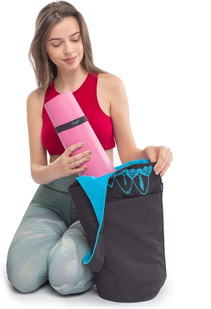 Zenifit Yoga Mat Bag – Versatile Yoga Bag with Mat Straps & Storage Pockets, Holds Yoga & Pilates Mats, Lightweight & Durable