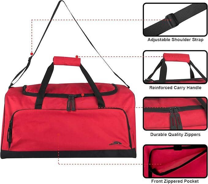 Lightweight Canvas Duffle Bags for Men & Women For Traveling, the Gym, and as Sports Equipment Bag/Organizer