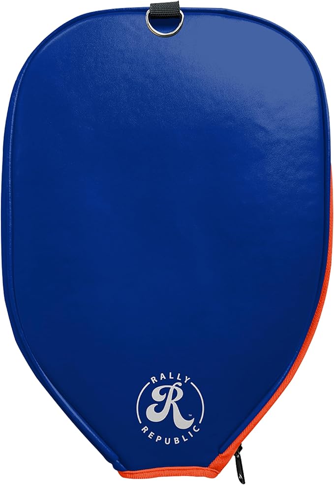 Officially Licensed Collegiate Pickleball Paddle Cover - Lightweight PU Leather Material - Durable Foam Interior Protection with Zippered Closure - Fits Most Paddles on the Market