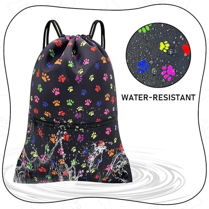 HOLYLUCK Drawstring Backpack Bag Sport Gym Sackpack