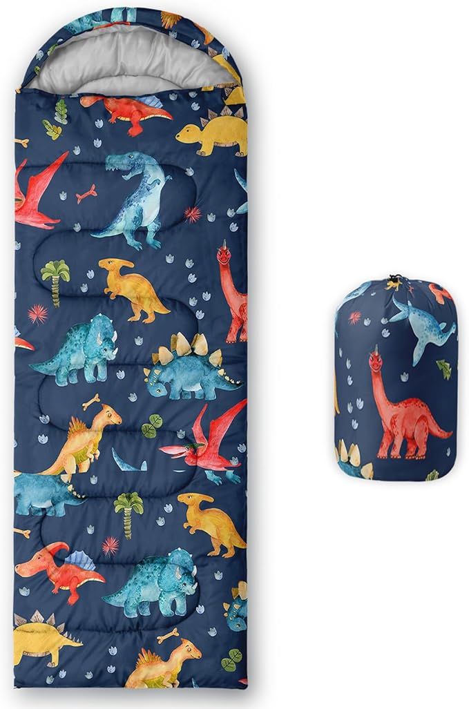 QOOMO Camping Sleeping Bags,3 Season Warm & Cool Weather,Lightweight,Waterproof Sleeping Bags for Adults & Kids,Traveling,and Outdoors,Camping Gear Equipment