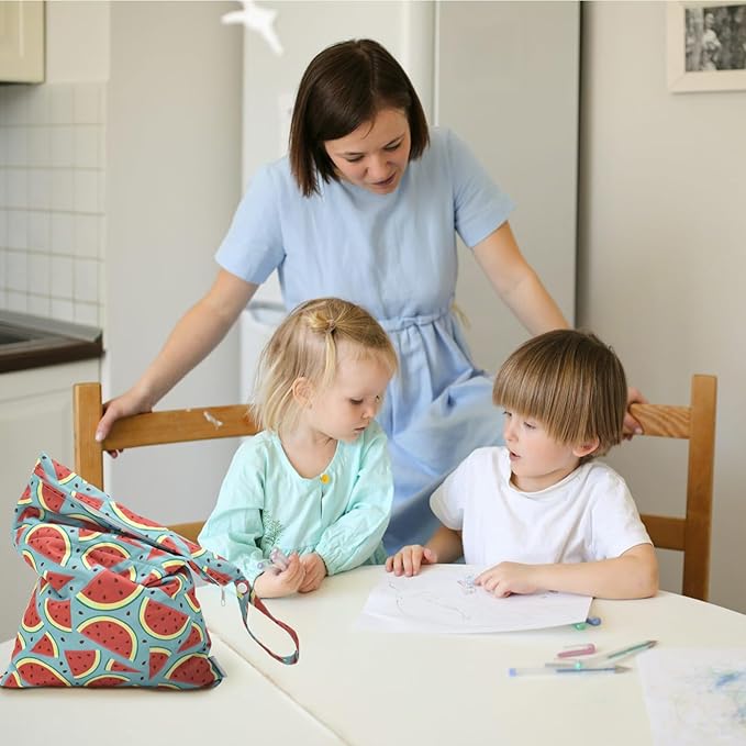 ALVABABY 3pcs Cloth Diaper Wet Dry Bags Waterproof Reusable with Two Zippered Pockets Travel Beach Pool Daycare Soiled Baby Items Yoga Gym Bag for Swimsuits or Wet Clothes 3L-ZM17A