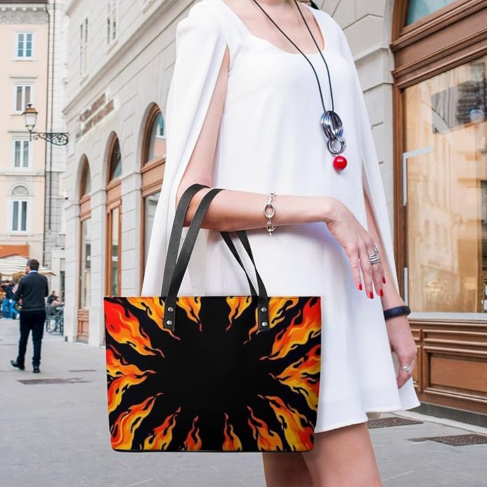 Big Shoulder Commuter Bag Work Tote Bag Handbag With Zipper For Women And Men