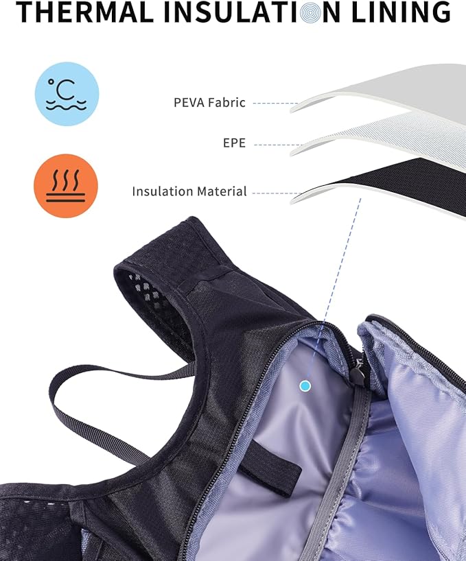 Blue Quartz Hydration Backpack with 2L Water Bladder, Hiking Water Backpack for Women Men, Lightweight Cycling Daypack with Phone Pocket & Helmet Net Bag, Hydration Pack for Biking, Running, Skiing