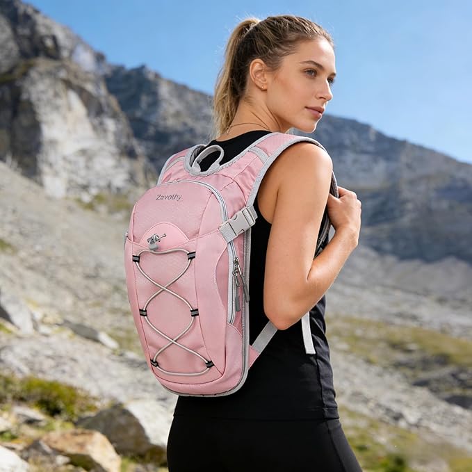 Zavothy Hydration Backpack with 2L Hydration Bladder Water Backpack for Hiking Hydration Pack for Running Cycling Hiking