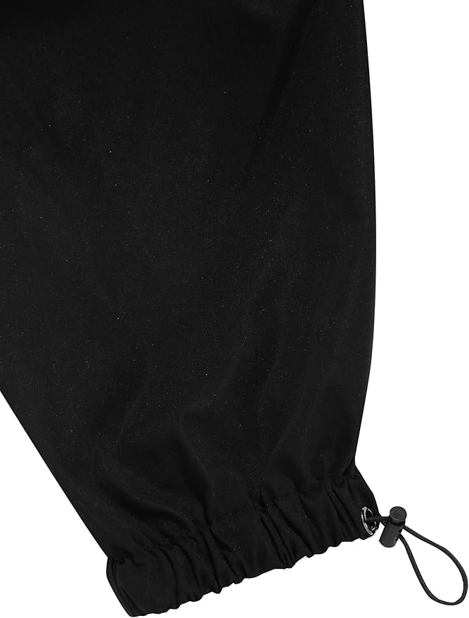 ZAFUL Men's Parachute Pants Casual Baggy Cargo Drawstring Trouser