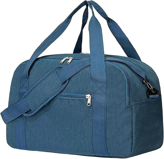 18" Small Carry on Bags for Airplanes with Laptop & Wet Compartment Underseat for Spirit Airlines Personal Item Travel Bag 18x14x8 in Duffle Gym Bag for Women Men