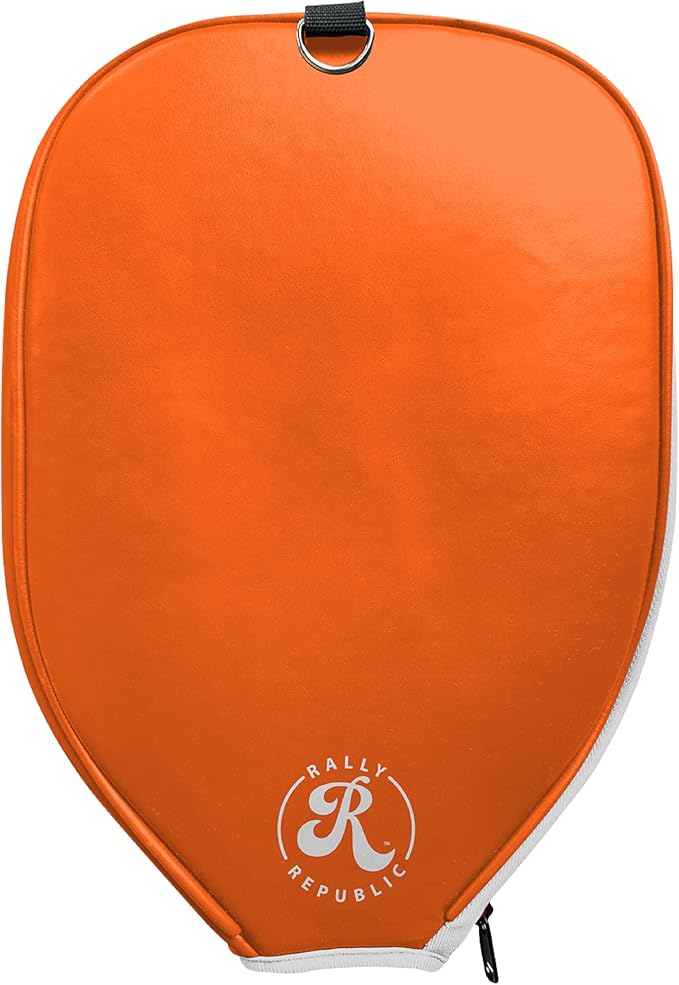 Officially Licensed Collegiate Pickleball Paddle Cover - Lightweight PU Leather Material - Durable Foam Interior Protection with Zippered Closure - Fits Most Paddles on the Market