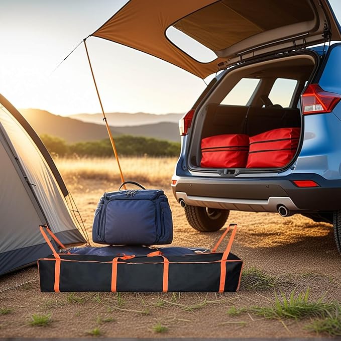 Large Tent Storage Bag 63X17.5X11.5in with Handles - 10*20ft , 20*30ft Pop Up Canopy Frame Replacement Parts,Workable for Party Tent Bag , Heavy-Duty Water Resistant Oxford Fabric (orange, 63 inch)