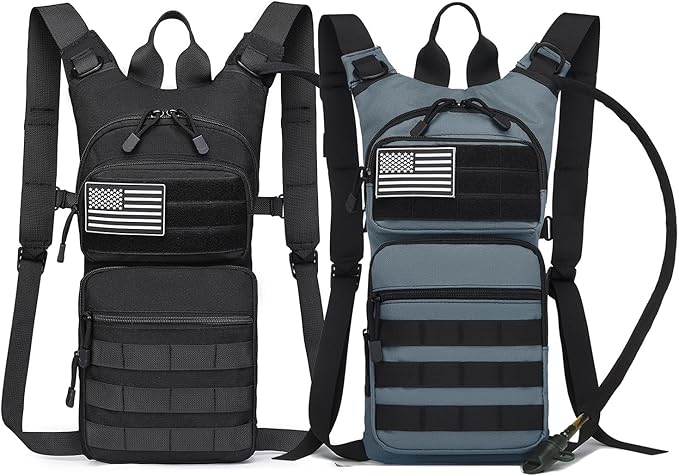 ATBP Insulated Water Hydration Pack Bag with 3L TPU Bladder Tactical Molle Hydration Backpack for Hiking Cycling Running