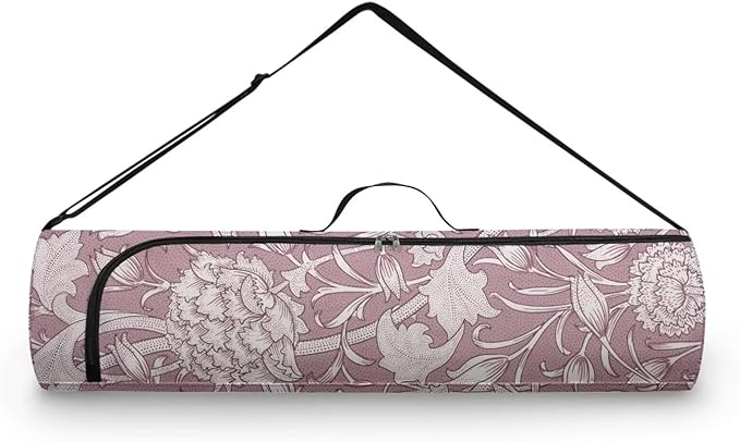 ZCFYGDX Yoga Mat Bag with Adjustable Shoulder Strap and Handle Zipper, 30in Wide x 6.3in Diameter for Yoga Mat Storage