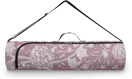 ZCFYGDX Yoga Mat Bag with Adjustable Shoulder Strap and Handle Zipper, 30in Wide x 6.3in Diameter for Yoga Mat Storage
