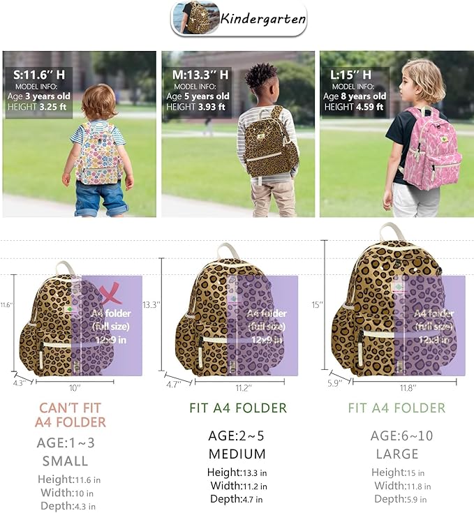 atgark Toddler Backpack for Girls 2-5: Preschool Backpack for Girls