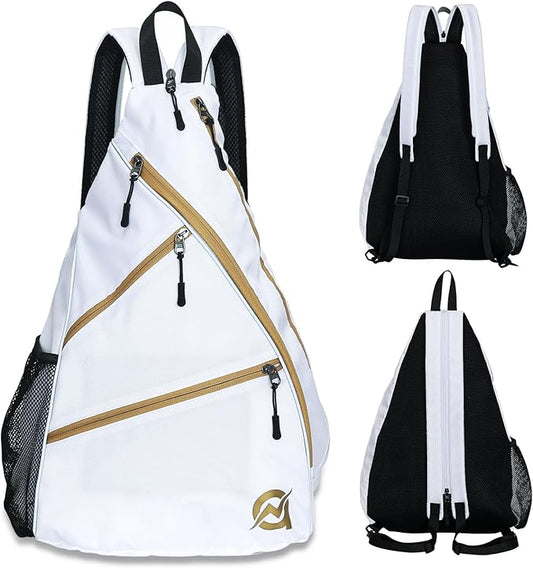 A11N SPORTS Pickleball Bag, Reversible Crossbody Sling Bag/Backpack for Women Men