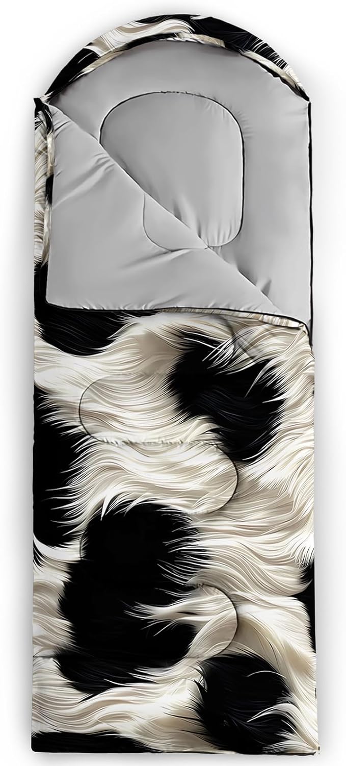 QOOMO Camping Sleeping Bags,3 Season Warm & Cool Weather,Lightweight,Waterproof Sleeping Bags for Adults & Kids,Traveling,and Outdoors,Camping Gear Equipment