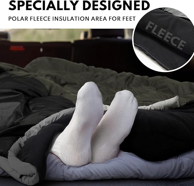 XXL Winter Sleeping Bags for Adults Cold Weather,Camping Sleeping Bag for Kids with Compression Sack,4 Season Camping Essentials Gear for Hiking,Traveling,Outdoor,Backpacking,Climbing