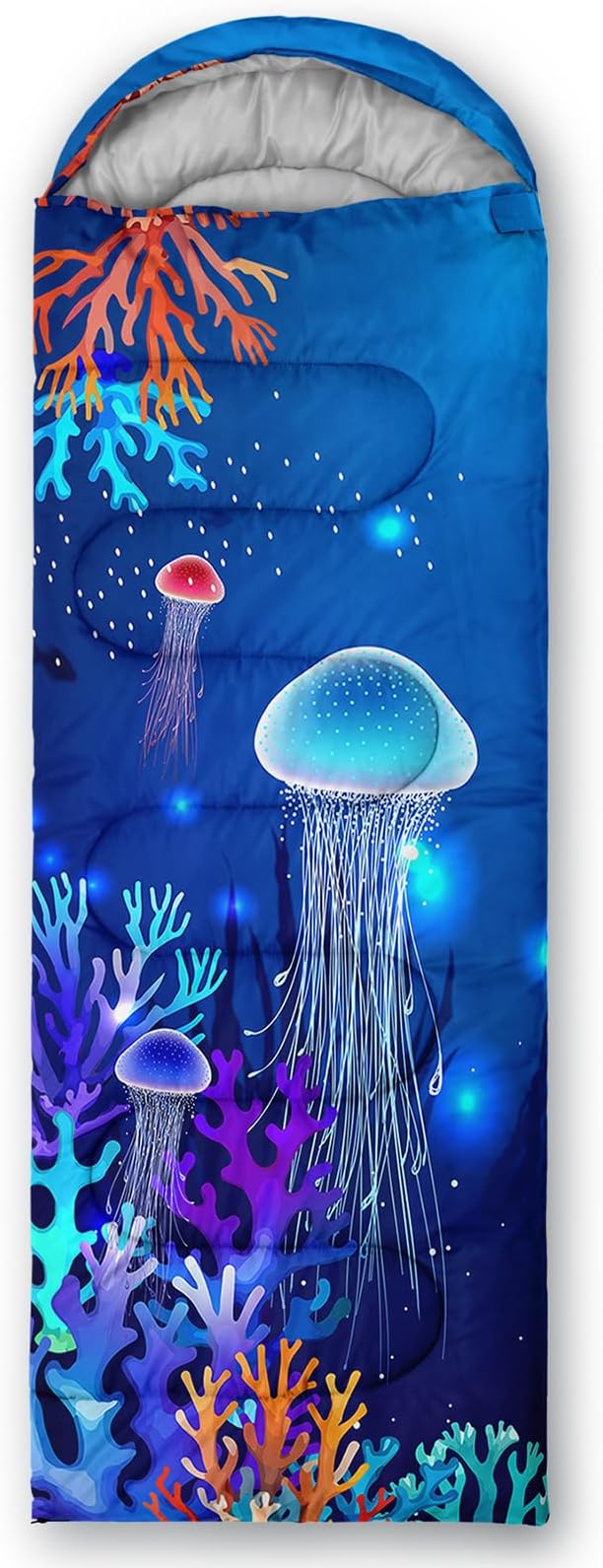 QOOMO Camping Sleeping Bags,3 Season Warm & Cool Weather,Lightweight,Waterproof Sleeping Bags for Adults & Kids,Traveling,and Outdoors,Camping Gear Equipment