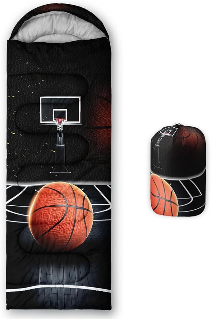 QOOMO Camping Sleeping Bags,3 Season Warm & Cool Weather,Lightweight,Waterproof Sleeping Bags for Adults & Kids,Traveling,and Outdoors,Camping Gear Equipment