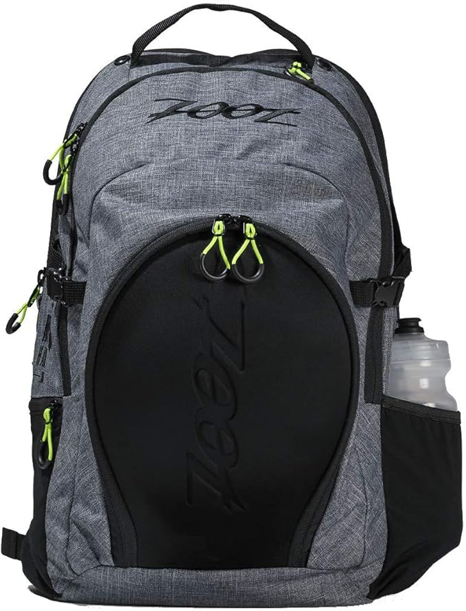 Zoot Ultra Tri Backpack - Triathlon Transition Bag, Wet Storage Compartments, Gym Travel Triathlete Bag for Men & Women, Grey