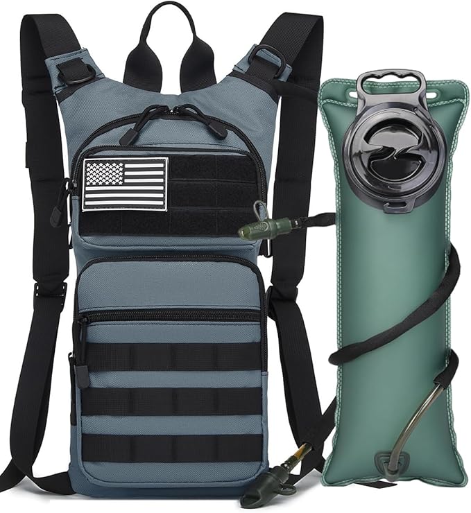 ATBP Insulated Water Hydration Pack Bag with 3L TPU Bladder Tactical Molle Hydration Backpack for Hiking Cycling Running