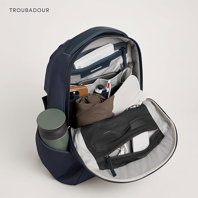 Troubadour Apex 4.0 Compact - 16L Premium Laptop Backpack - Ergonomic & Water Resistant - Designed for Work and Travel - Basalt
