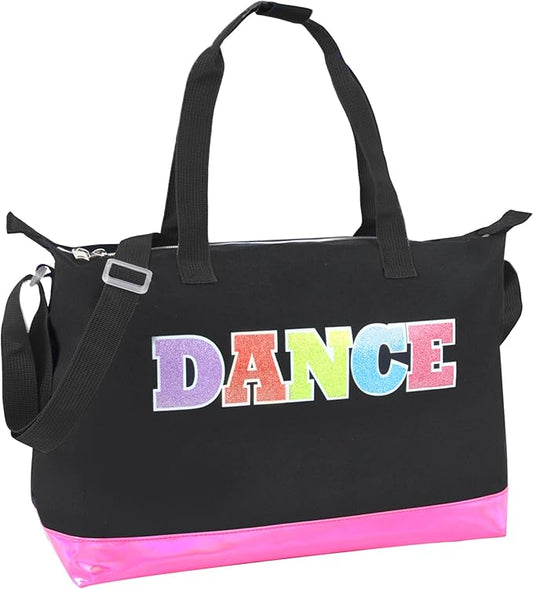 Garment Dance Shoulder Bags for Girls, Teen Dancers, Costumes, Boys | Holographic Glitter Dance Bag for Kids