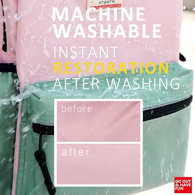 atgark Kids Backpacks For Girls Boys, Backpack Kindergarten Elementary School, Bookbag Backpack For Kids, For School & Travel, Large, K-rose-lemonade- L