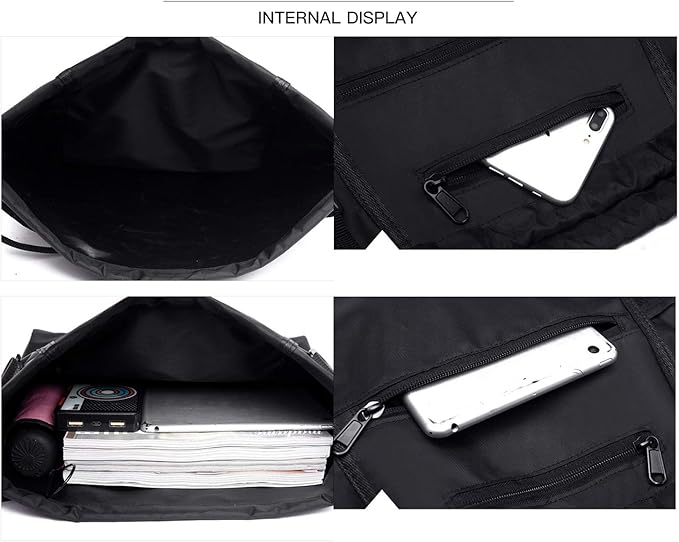 STAY GENT Drawstring Basketball Backpack for Boys, Foldable Soccer Backpack Gym Bag Sackpack Sports Sack with Detachable Ball Mesh Bag for Volleyball Baseball Yoga