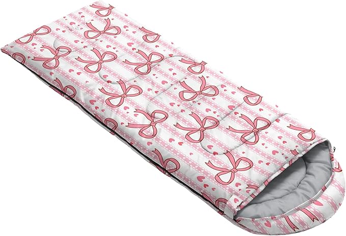 QOOMO Camping Sleeping Bags,3 Season Warm & Cool Weather,Lightweight,Waterproof Sleeping Bags for Adults & Kids,Traveling,and Outdoors,Camping Gear Equipment