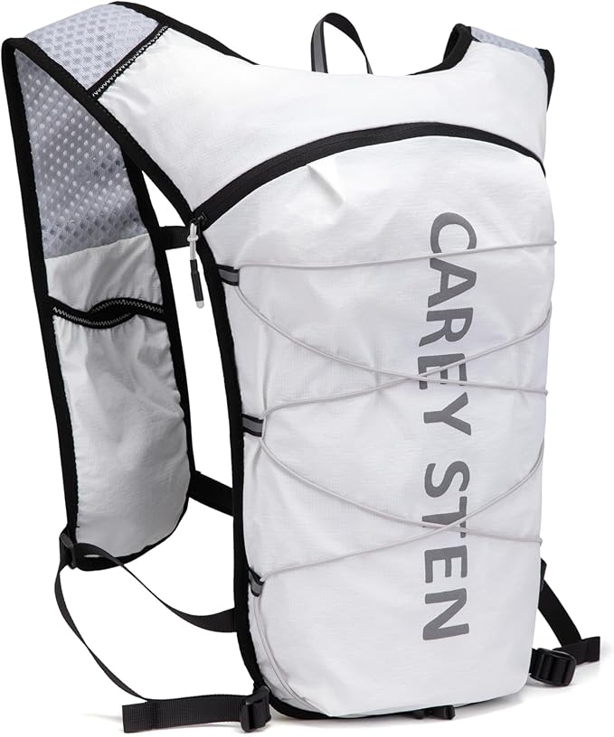 Carey STEN Lightweight Hydration Backpack, Outdoor Running Vest with 1.5L Water Bag, Suitable for Hiking, Cycling, and Both Men's and Women's Carnival wear