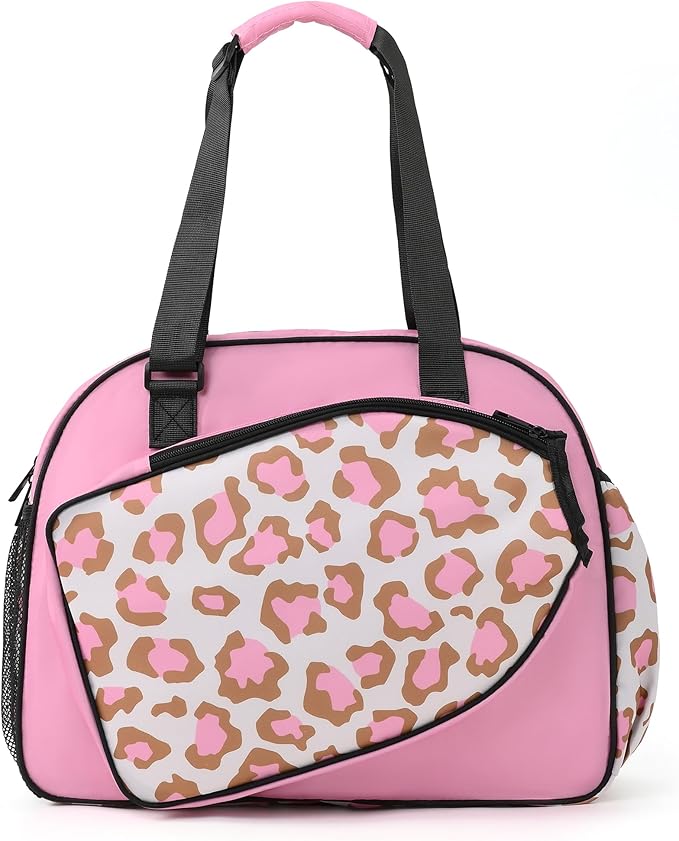 Boulder Bee Pickleball Bags, Premium Pickleball Tote Bag for Girls, Women’s Hand/Shoulder Gym Bag w Water Bottle Holder, with Pickleball Racquet/Paddle Holder