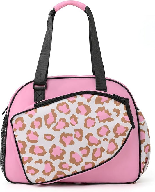 Boulder Bee Pickleball Bags, Premium Pickleball Tote Bag for Girls, Women’s Hand/Shoulder Gym Bag w Water Bottle Holder, with Pickleball Racquet/Paddle Holder