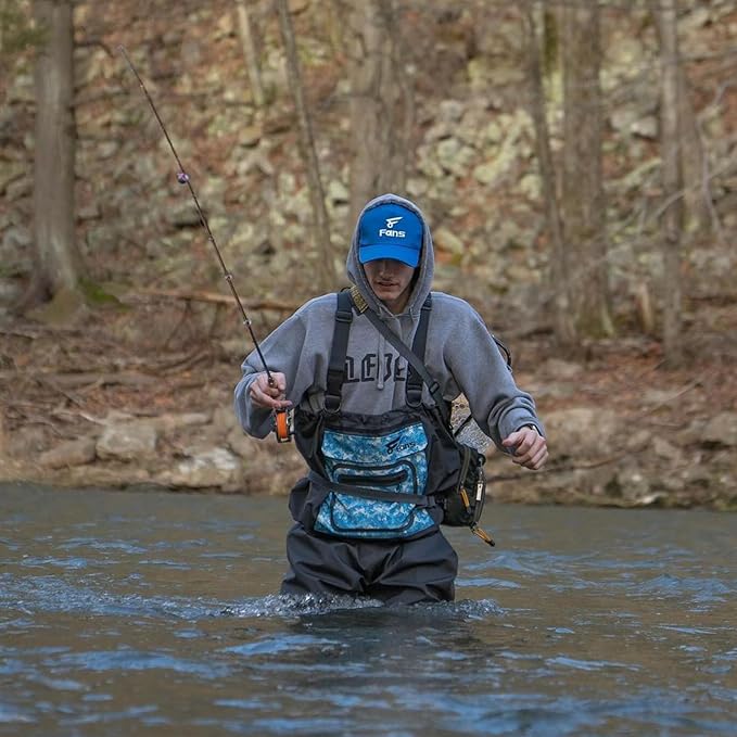 8 Fans Fishing Waders for Men and Women, Chest Waders- Waterproof Bootfoot, Neoprene Waders for Hunting & Fishing