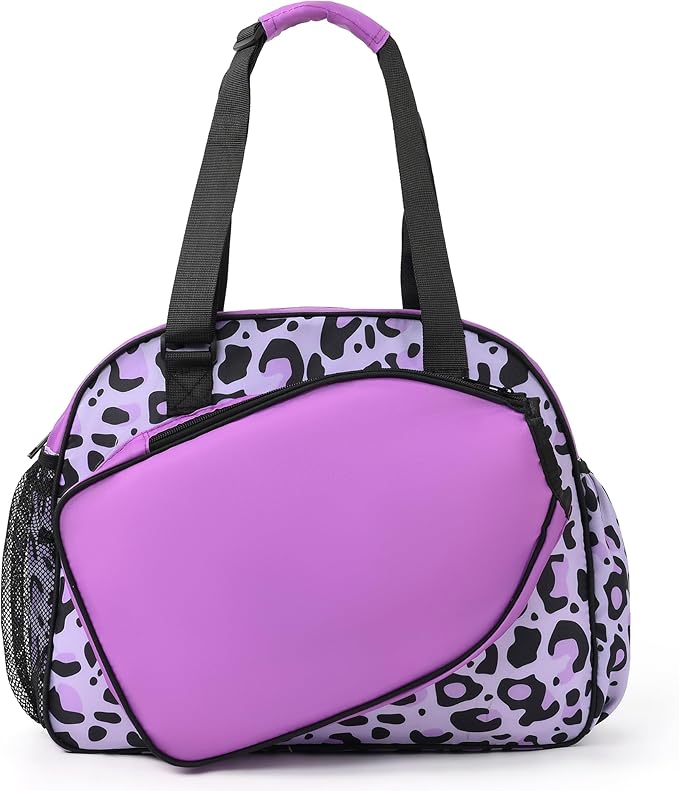 Boulder Bee Pickleball Bags, Premium Pickleball Tote Bag for Girls, Women’s Hand/Shoulder Gym Bag w Water Bottle Holder, with Pickleball Racquet/Paddle Holder