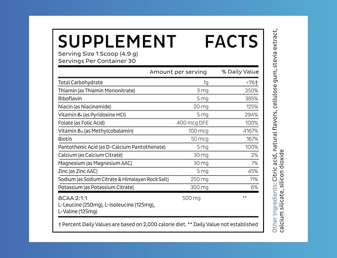 Zeal Electrolyte Powder - 30 Servings | Keto Electrolytes Powder | Zero Sugar, BCAAs, B-Vitamins | Potassium, Zinc, Magnesium | Hydration Powder Recovery Drink | White Gummy Bear