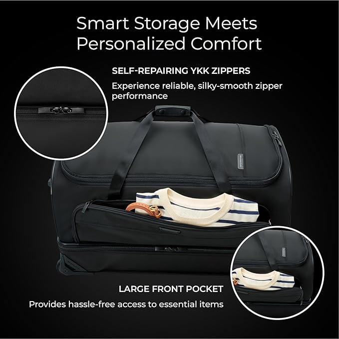 Briggs & Riley Travel Duffel Bag - Weekender & Overnight Luggage for Women & Men, Softside Bag