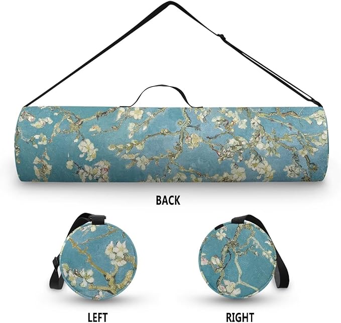 ZCFYGDX Yoga Mat Bag with Adjustable Shoulder Strap and Handle Zipper, 30in Wide x 6.3in Diameter for Yoga Mat Storage