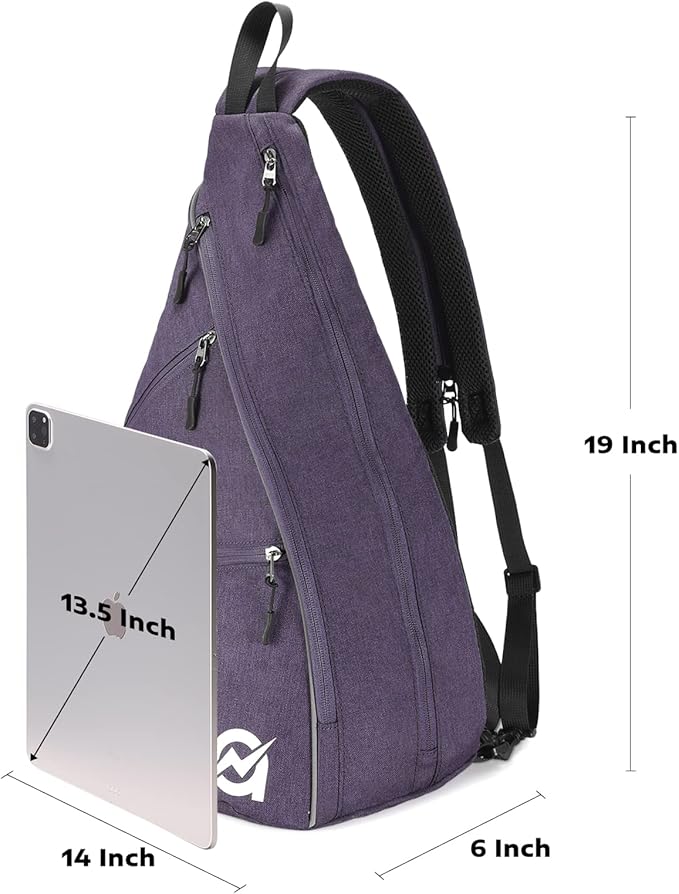 A11N SPORTS Pickleball Bag, Reversible Crossbody Sling Bag/Backpack for Women Men