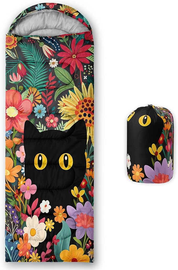 QOOMO Camping Sleeping Bags,3 Season Warm & Cool Weather,Lightweight,Waterproof Sleeping Bags for Adults & Kids,Traveling,and Outdoors,Camping Gear Equipment