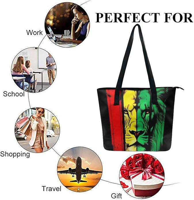 Big Shoulder Commuter Bag Work Tote Bag Handbag With Zipper For Women And Men