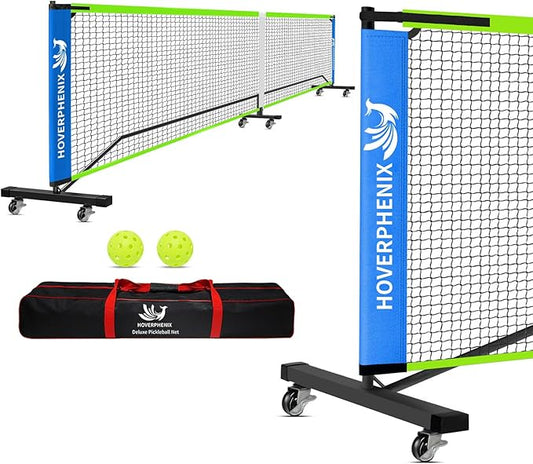 22FT Regulation Size Pickleball Net for Driveway, Outdoor Balls and Portable Carry Bag, Weather Resistance Strong Steel Frame