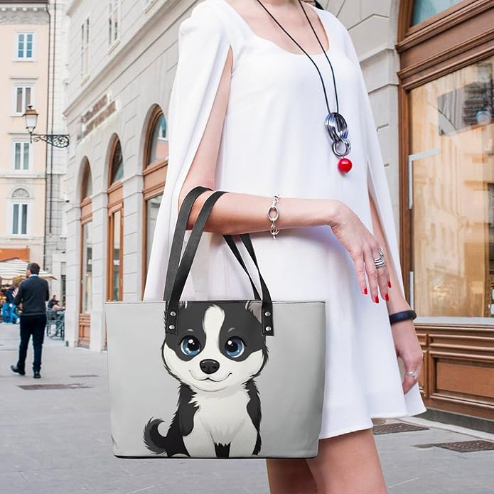 Big Shoulder Commuter Bag Work Tote Bag Handbag With Zipper For Women And Men