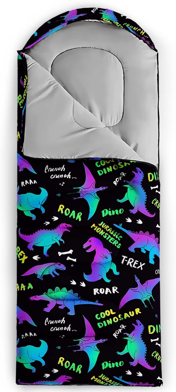 QOOMO Camping Sleeping Bags,3 Season Warm & Cool Weather,Lightweight,Waterproof Sleeping Bags for Adults & Kids,Traveling,and Outdoors,Camping Gear Equipment