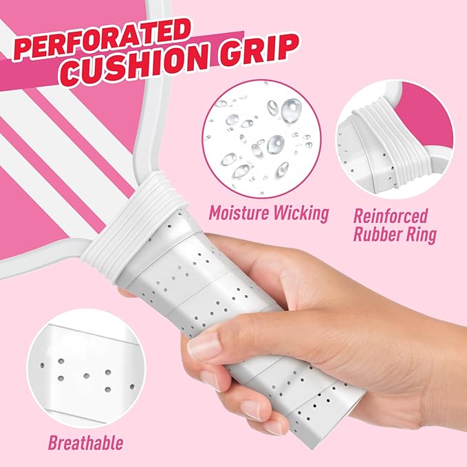 Pickleball Paddles Set of 4, USAPA Approved Pickleball Set of 4 with 4 Pickleball Balls & 1 Carry Bag Premium Wooden Cute Pickle Ball Paddles Grip Gifts for Women Youth Men